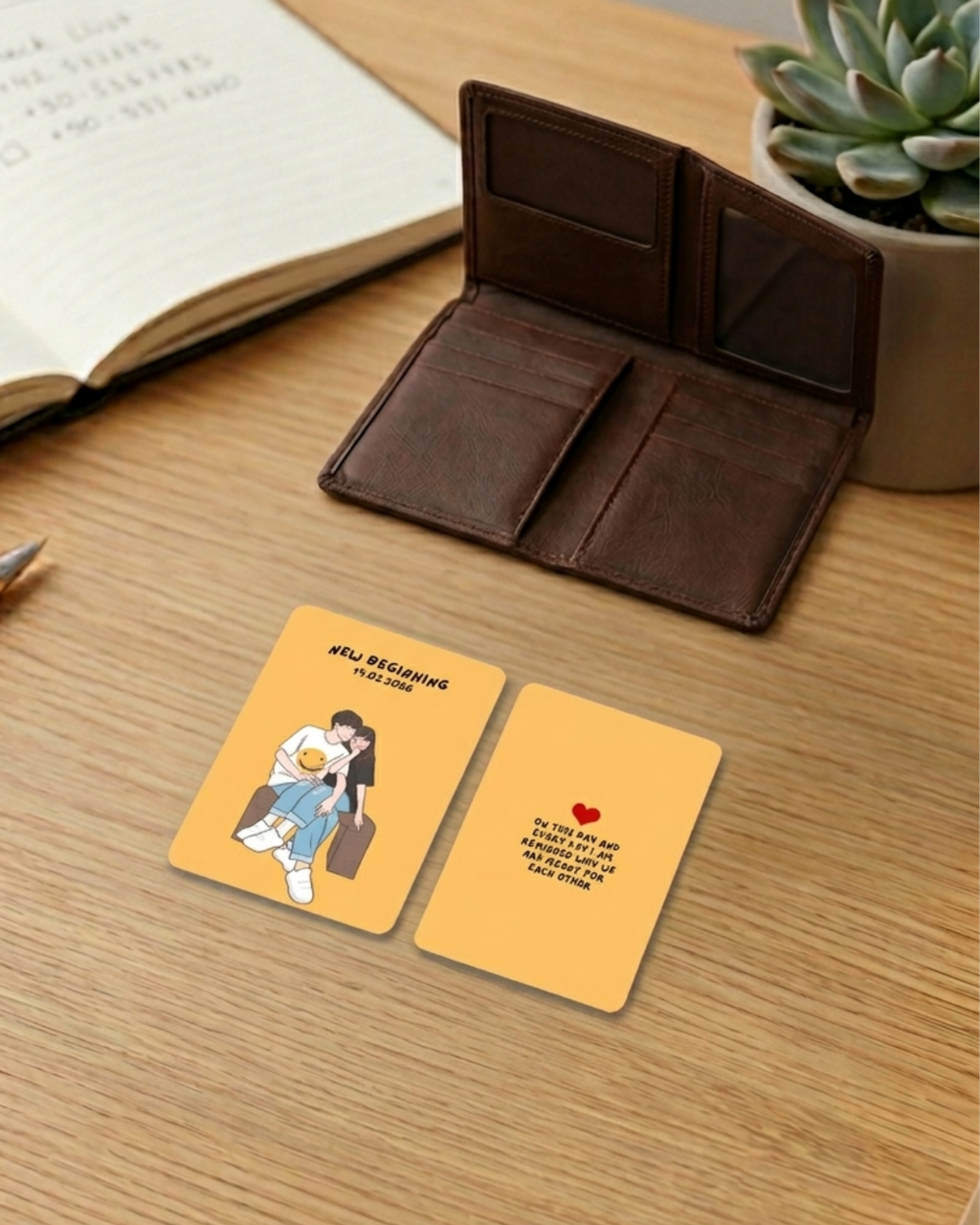 New Beginning Wallet Card – Valentine's Gift