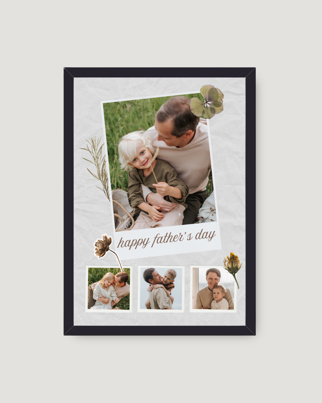 Botanical Collage – Father's Day Photo Frame