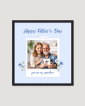 Soft Blue Single Polaroid – Father's Day Frame