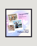 Purple Gradient Collage – Father's Day Frame