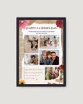 Vintage Floral – Father's Day Photo Frame