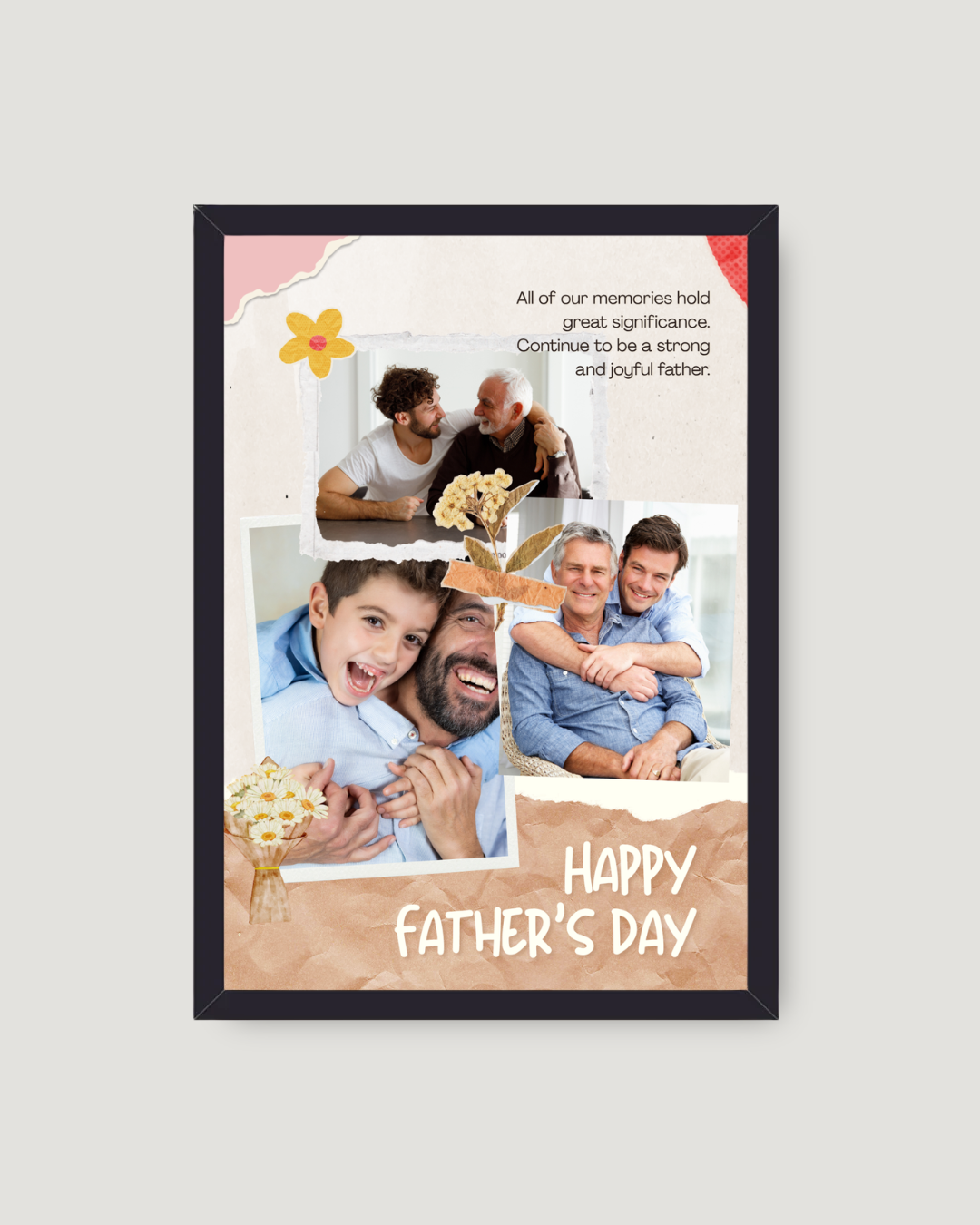 Torn Paper Scrapbook – Father's Day Frame