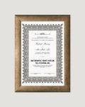 Heritage Nikkah Certificate NC8 — designer Nikah Nama Pakistan