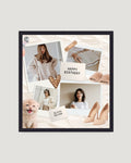 Aesthetic Beige Birthday Frame – Personalised Gift for Her
