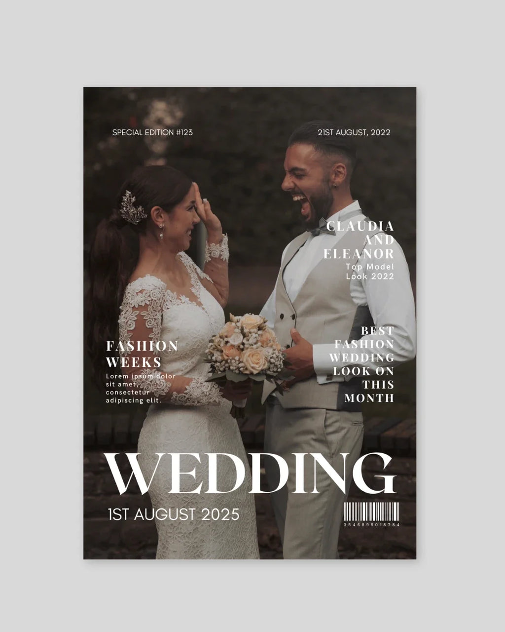 Anniversary Edition personalized photo magazine cover Pakistan – A4 12-page keepsake gift