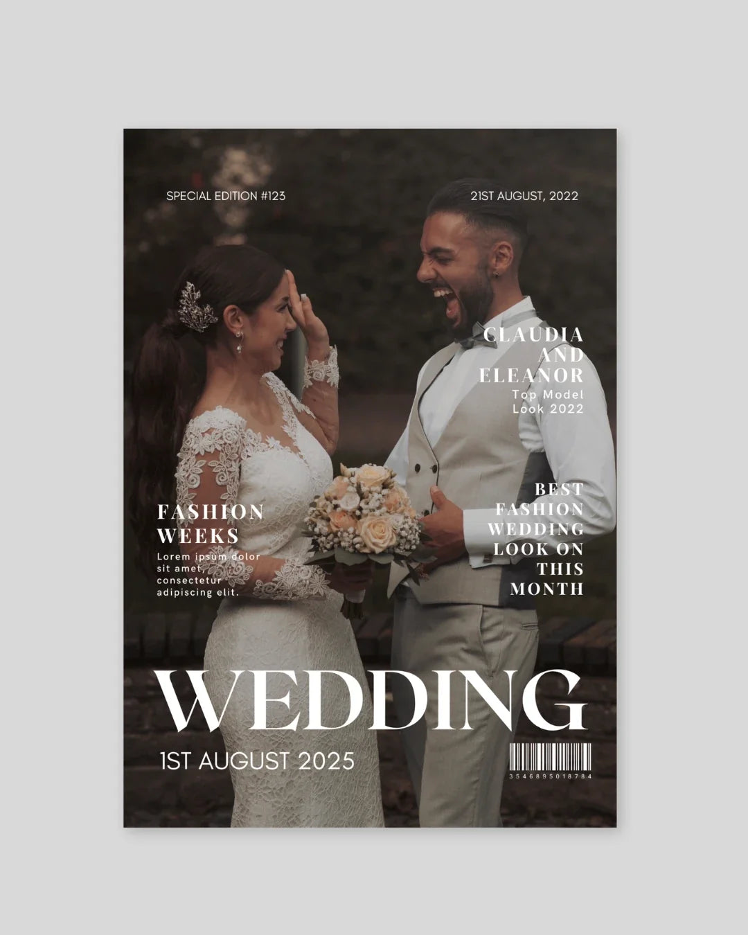 Anniversary Edition personalized photo magazine cover Pakistan – A4 12-page keepsake gift