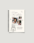 Handwritten Happy Birthday cover with polaroid photo cluster — best friend birthday photo notebook, Lahore