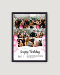 Birthday Collage Frame with Message – Custom Photo Gift Pakistan