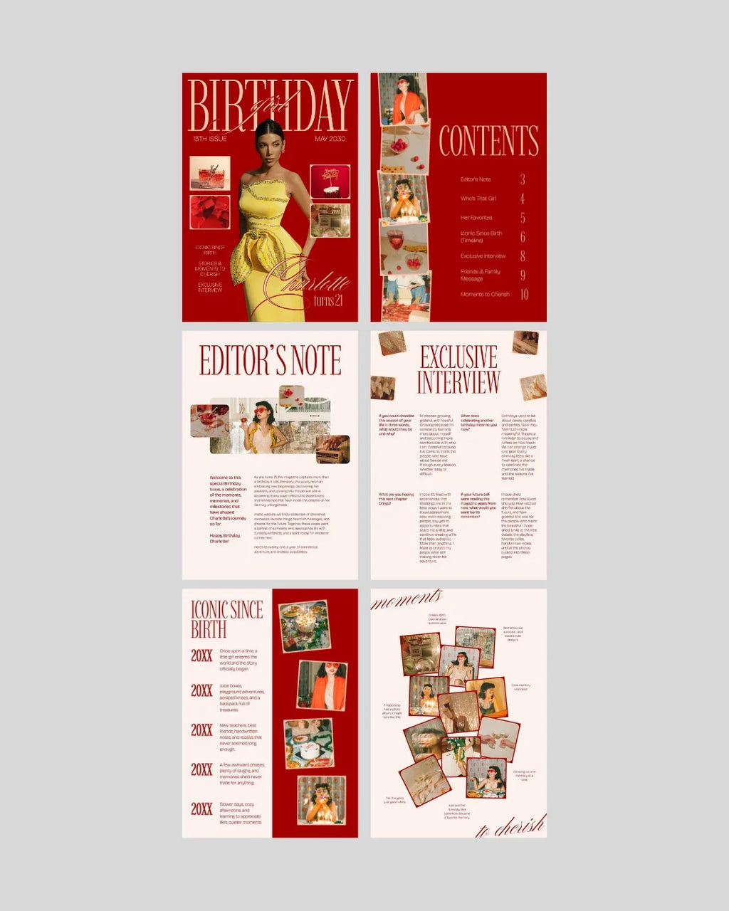 Birthday Edition personalized photo magazine cover Pakistan – A4 12-page keepsake gift