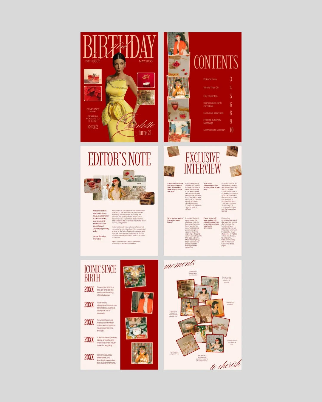 Birthday Edition personalized photo magazine cover Pakistan – A4 12-page keepsake gift