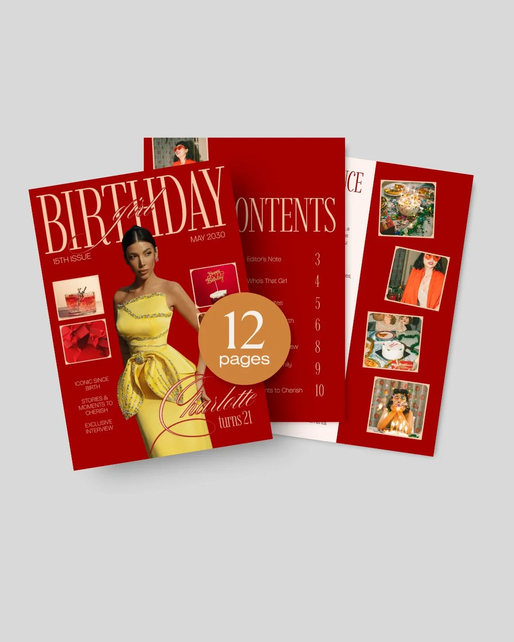 Birthday Edition personalized photo magazine cover Pakistan – A4 12-page keepsake gift