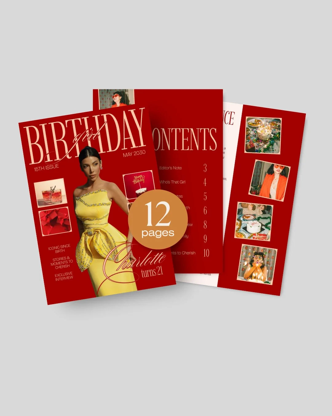 Birthday Edition personalized photo magazine cover Pakistan – A4 12-page keepsake gift