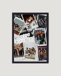 Birthday polaroid collage photo frame with age number happy birthday doodle lettering personalised gift by The Love Language Pakistan