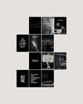 Black motivation minimal typography mindset 12-poster A4 pack wall posters Pakistan by The Love Language