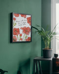 Bloom With Love Poppies Watercolor Print – Digital Art Lahore