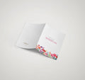 Bold multicolour wildflower garden printed Happy Mother's Day greeting card by The Love Language Pakistan