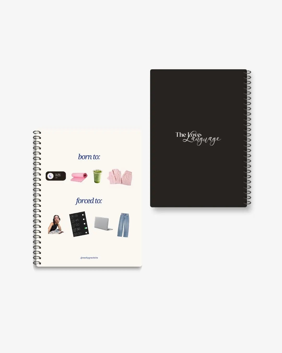born to vs forced to relatable meme aesthetic notebook – gift for girls Pakistan – thelovelanguage.pk