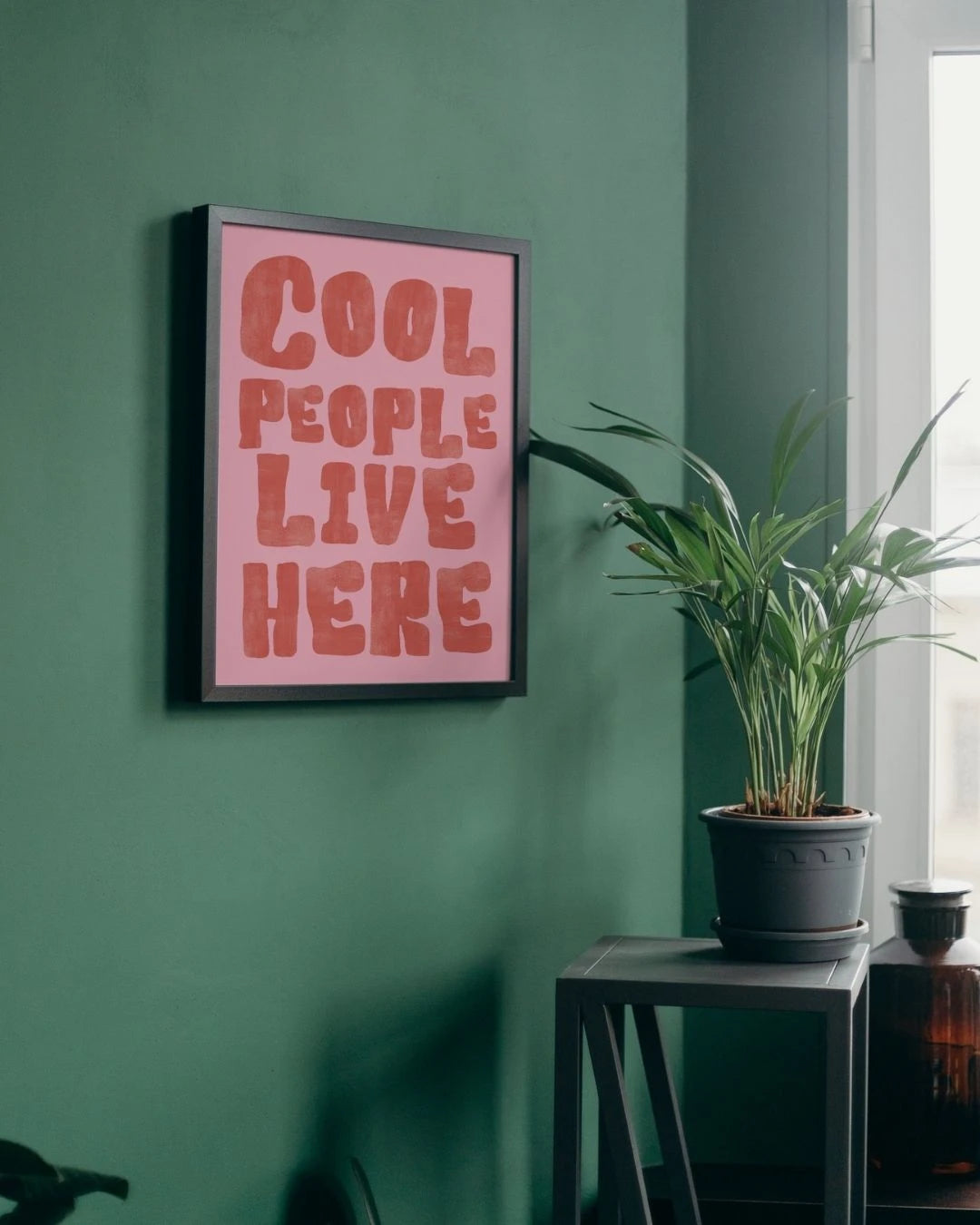 Cool People Live Here Print – Fun Housewarming Gift, Lahore