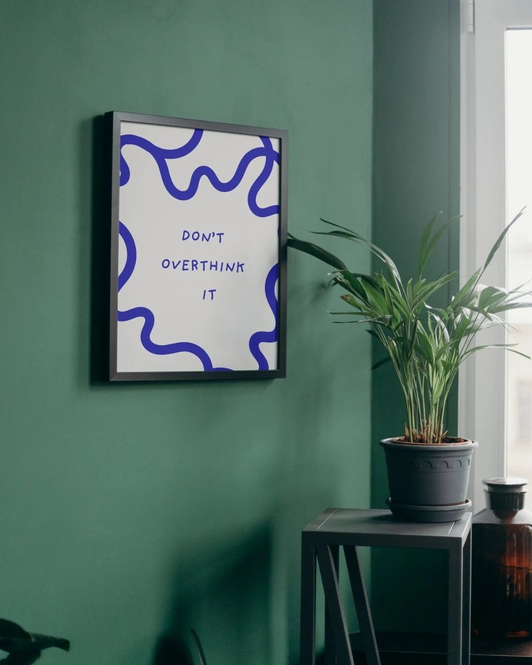 Don't Overthink It Squiggle Print – Digital Art Lahore