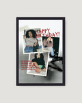 Edgy Birthday Photo Frame – Unique Custom Gift for Her