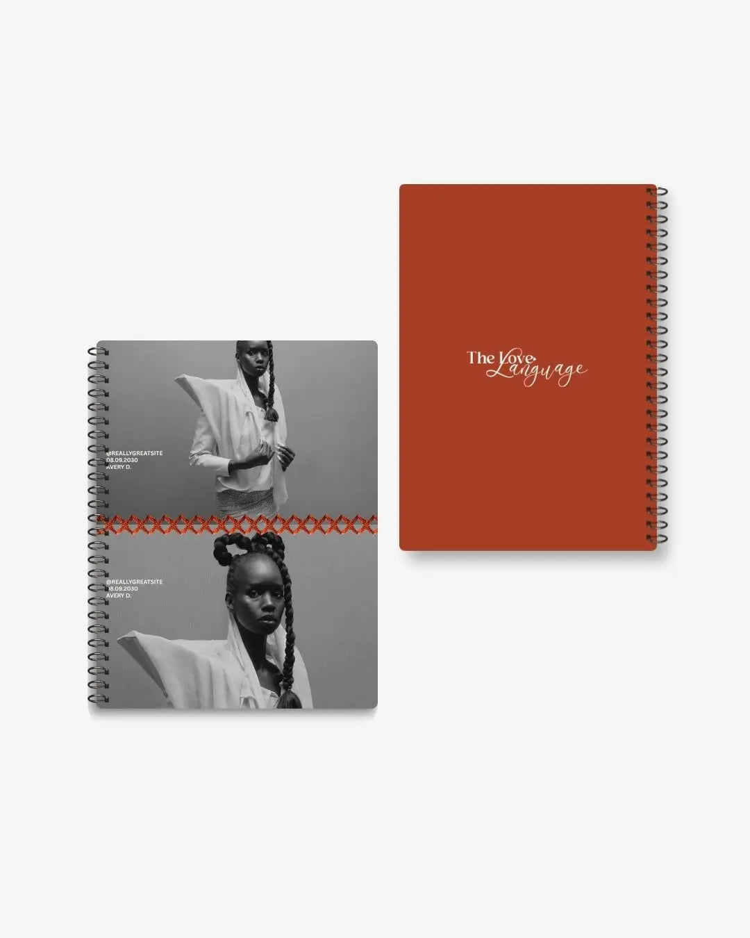 fashion editorial portrait dual spiral notebook aesthetic diary Pakistan – thelovelanguage.pk