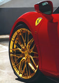 Ferrari Gold Wheel Poster – Car Enthusiast Gift