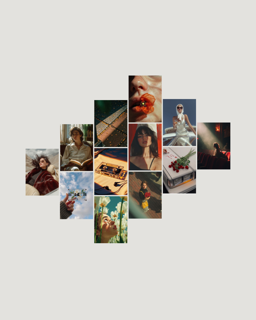Film romance aesthetic nostalgic 13-poster A4 pack wall posters Pakistan by The Love Language