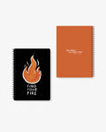 find your fire flame aesthetic motivational A5 spiral notebook Pakistan – thelovelanguage.pk