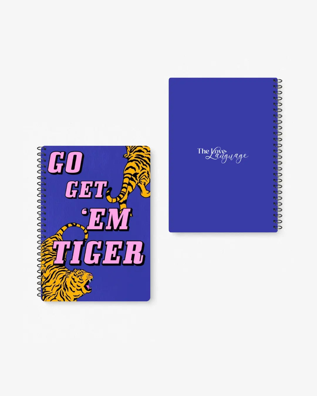 go get em tiger bold motivational A5 spiral notebook gift for him Pakistan – thelovelanguage.pk
