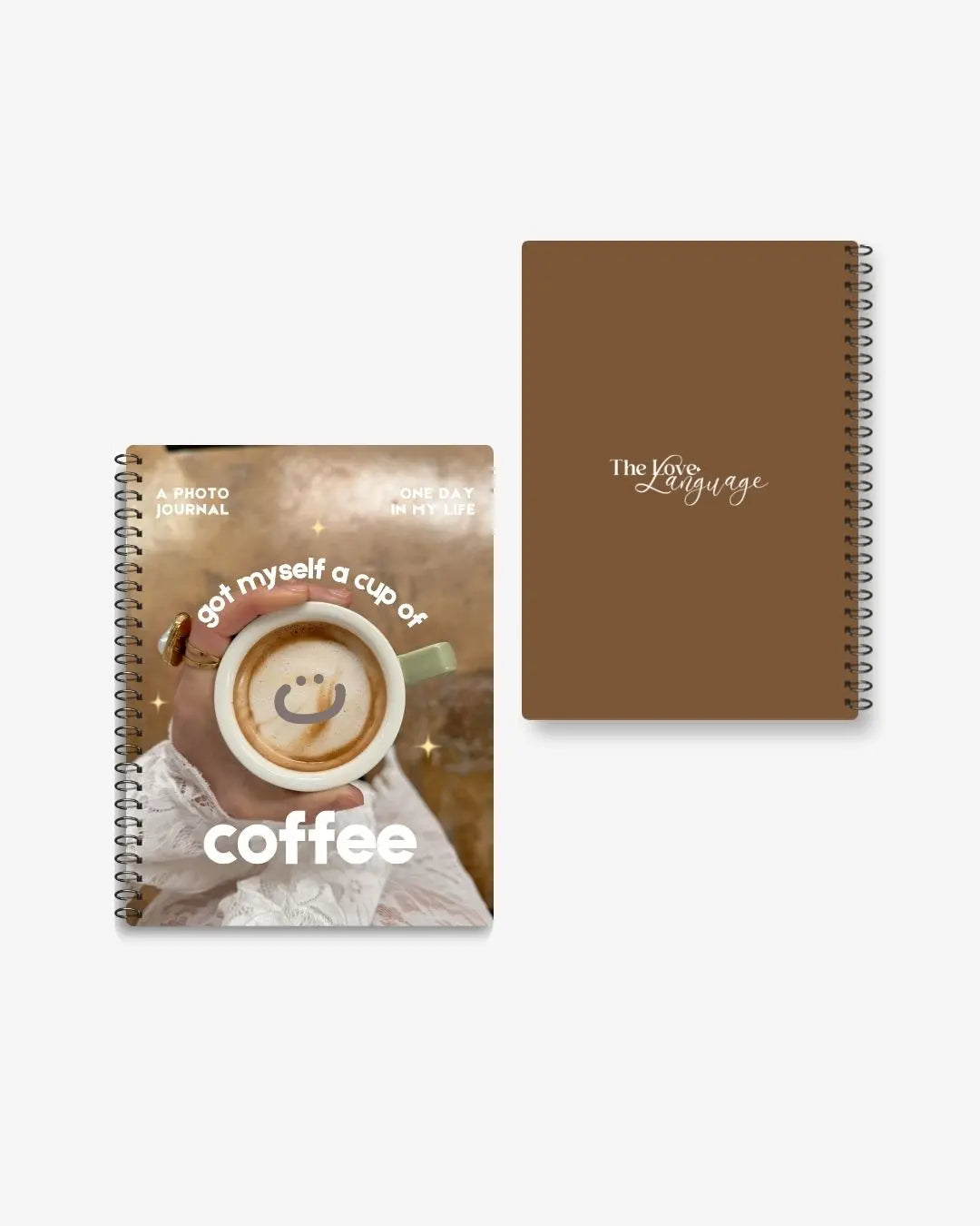 got myself a coffee photo journal aesthetic spiral notebook Pakistan – thelovelanguage.pk