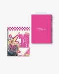 graphic design student pink checkered spiral notebook gift Pakistan – thelovelanguage.pk