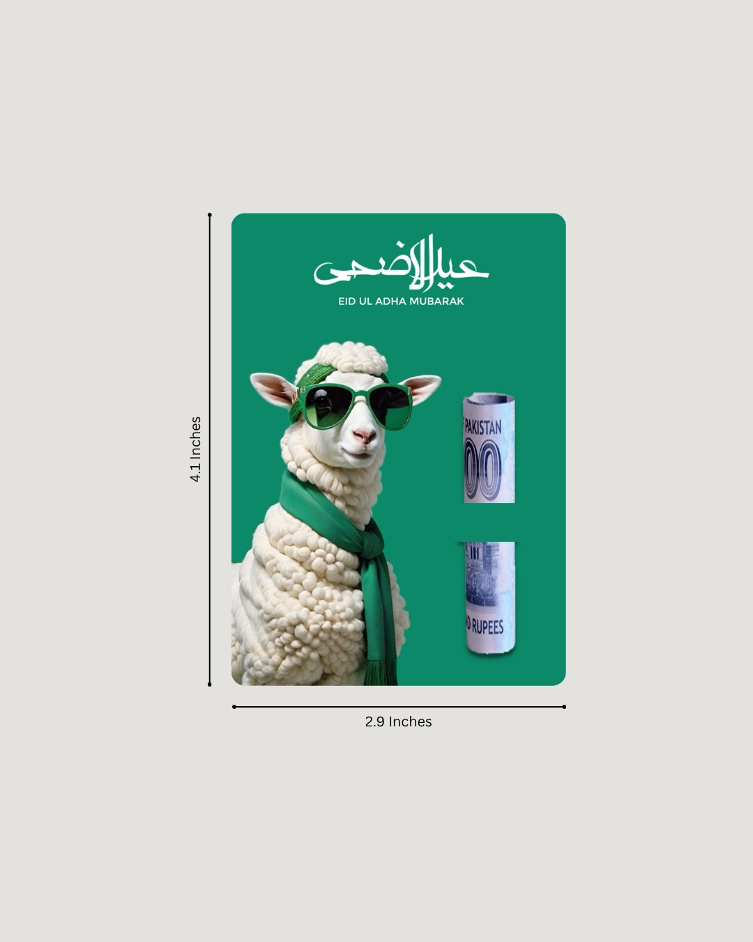 Green Scarf Bakra Eiddi Card