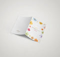 Multicolour floral wreath printed Happy Mother's Day Mama greeting card by The Love Language Pakistan