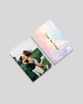 I Love You Forever wallet card with couple photo — romantic gift, Pakistan