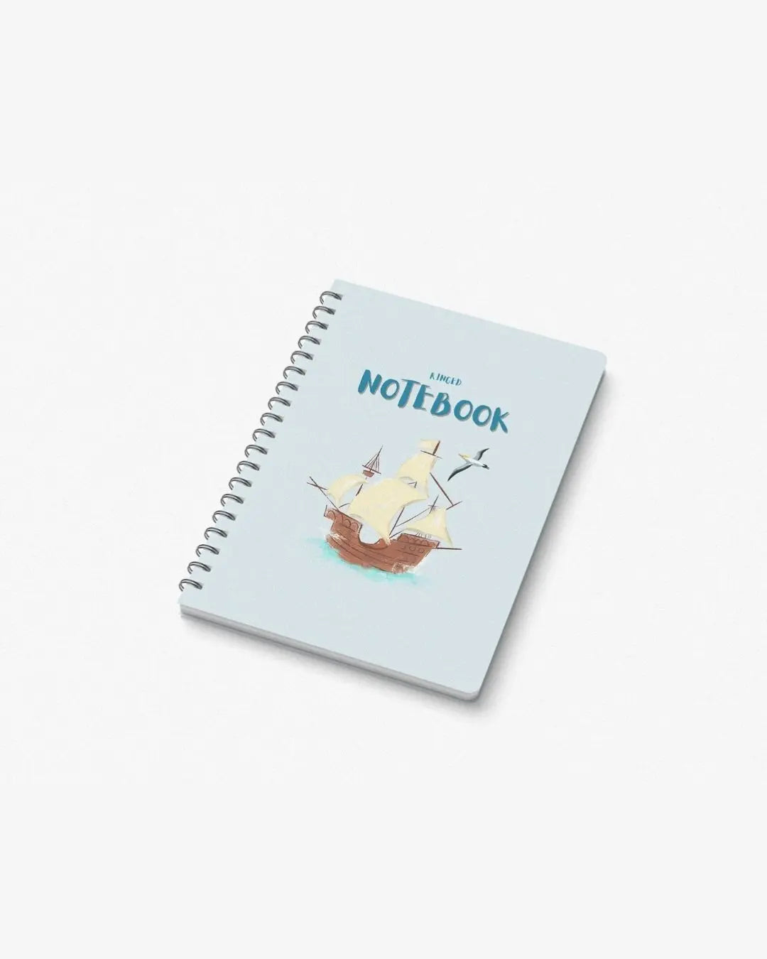 illustrated sailing ship ringed spiral notebook classic design Pakistan – thelovelanguage.pk