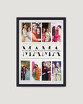 MAMA bold typography photo collage frame with 8 photos personalised Mother's Day gift by The Love Language Pakistan