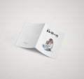 Printed illustration of mother holding child Happy Mother's Day greeting card by The Love Language Pakistan