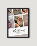 Personalised Mother's Day 5-photo diagonal grid collage frame with love and appreciation message by The Love Language Pakistan