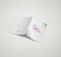 Vibrant pink and purple wildflower printed Happy Mother's Day greeting card by The Love Language Pakistan