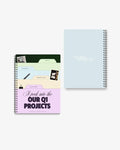q1 projects work planner spiral notebook aesthetic diary Pakistan – thelovelanguage.pk