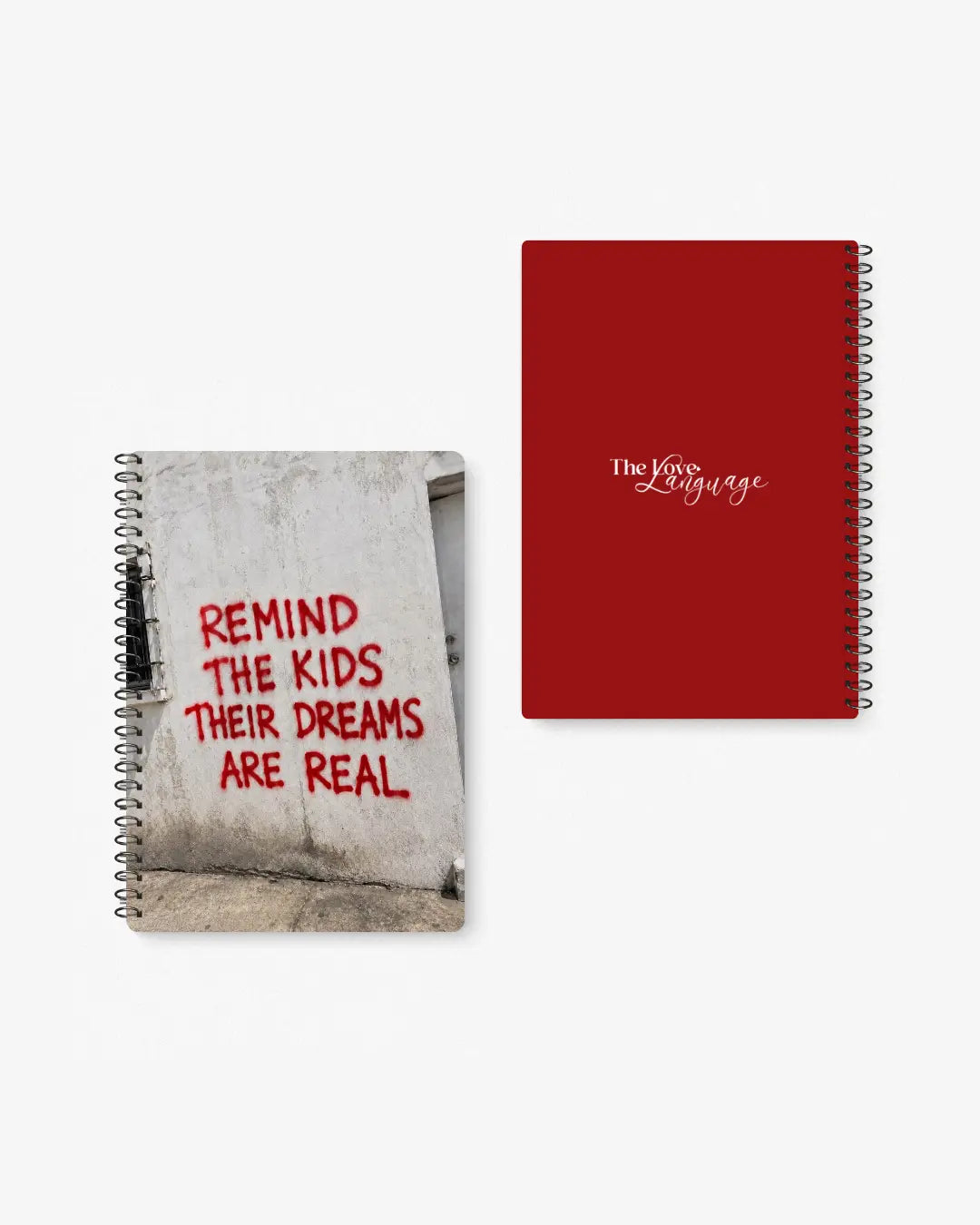 remind the kids their dreams are real graffiti unique quote A5 spiral notebook Pakistan – thelovelanguage.pk