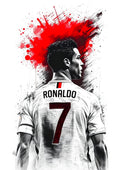 Ronaldo Jersey Poster – Football Fan Room Decor