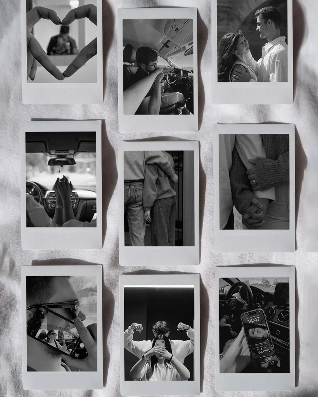 Polaroid strips 2x8 inch 4-photo vertical strip printing service Pakistan by The Love Language