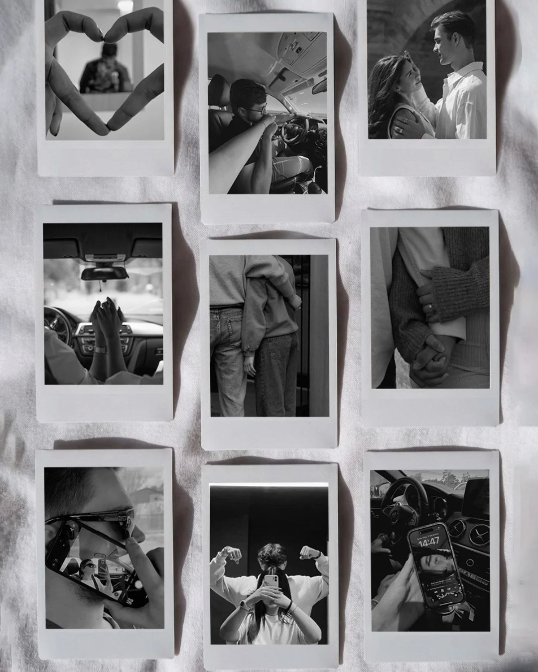 Polaroid strips 2x8 inch 4-photo vertical strip printing service Pakistan by The Love Language