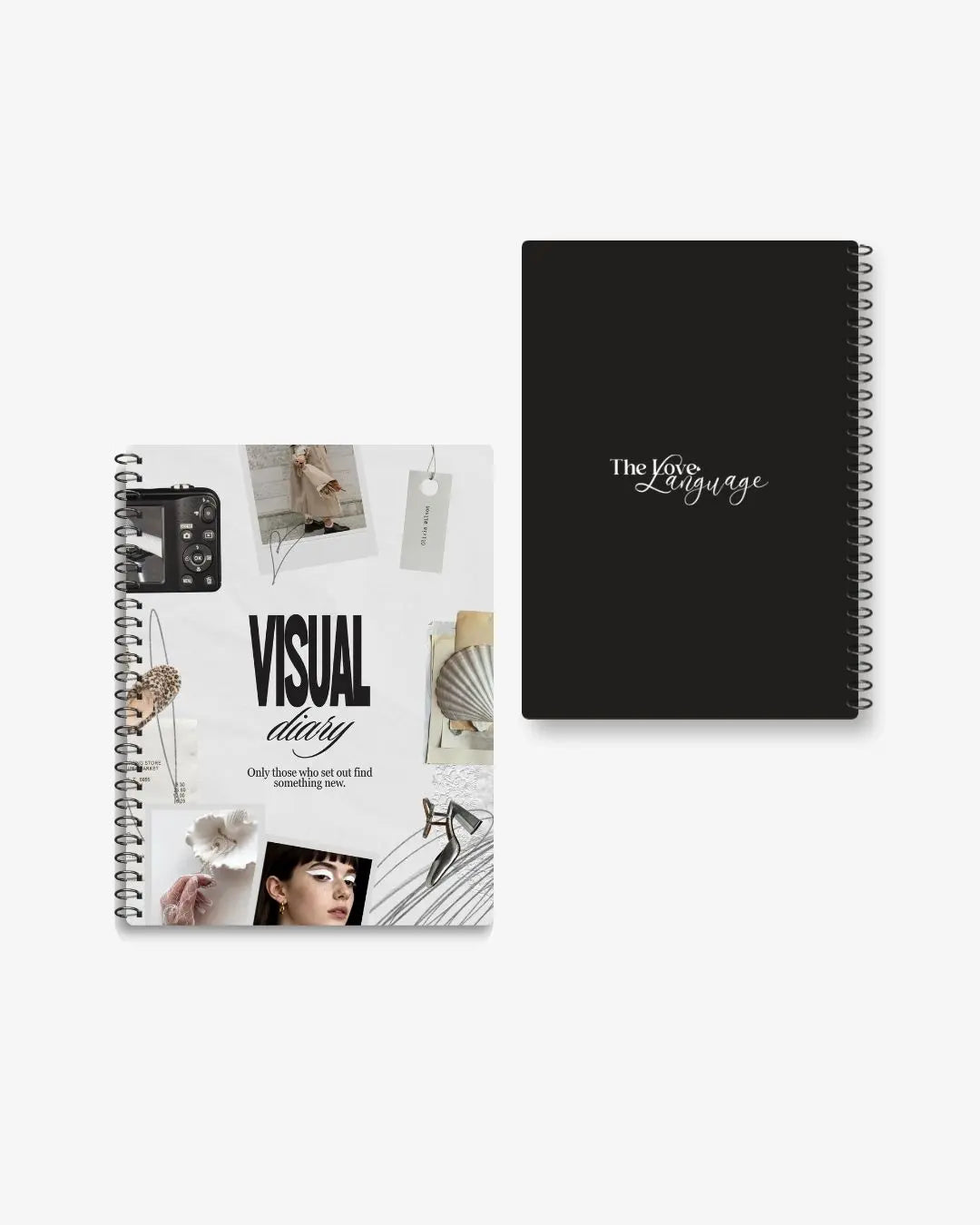 visual diary fashion moodboard aesthetic spiral notebook Pakistan – thelovelanguage.pk