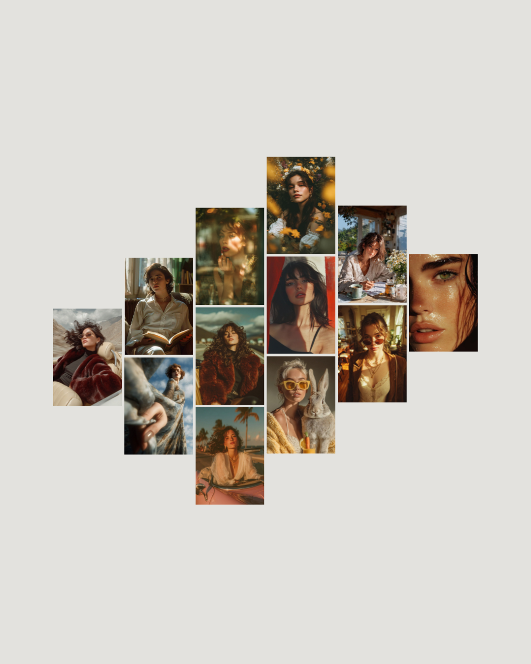 Warm feminine golden hour aesthetic 14-poster A4 pack wall posters Pakistan by The Love Language