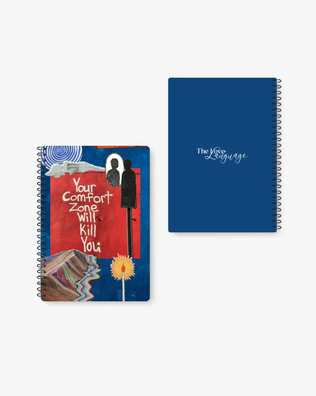 your comfort zone will kill you growth mindset mixed media A5 spiral notebook Pakistan – thelovelanguage.pk